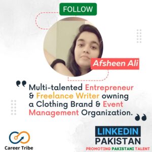 Afsheen LinkedIn Pakistan Page